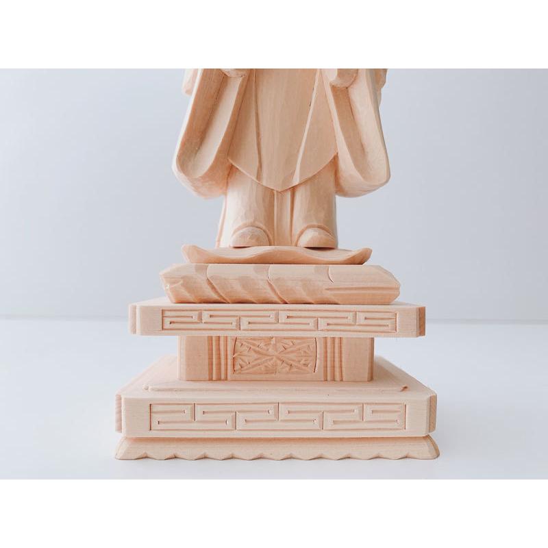 中山鬼子母神 日蓮宗 総白木 6.0寸 仏具 【大聖】 木彫