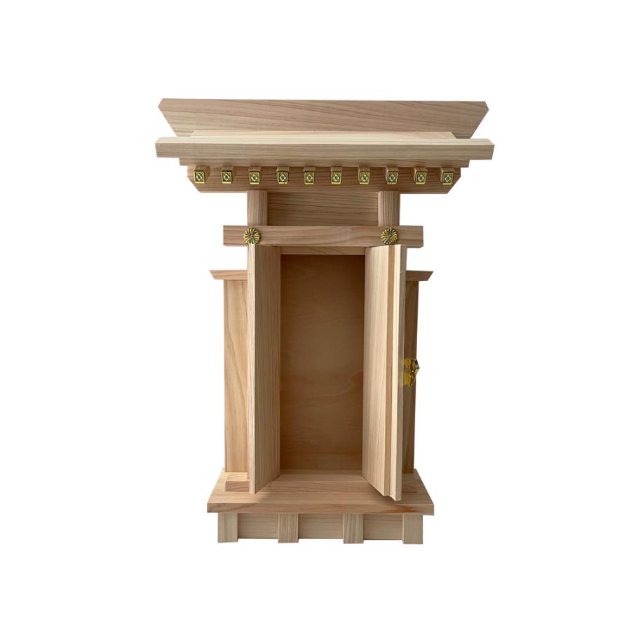 神棚セット 神棚 神具セット 大神宮袖付 一社 : 仏壇職人 関工作所