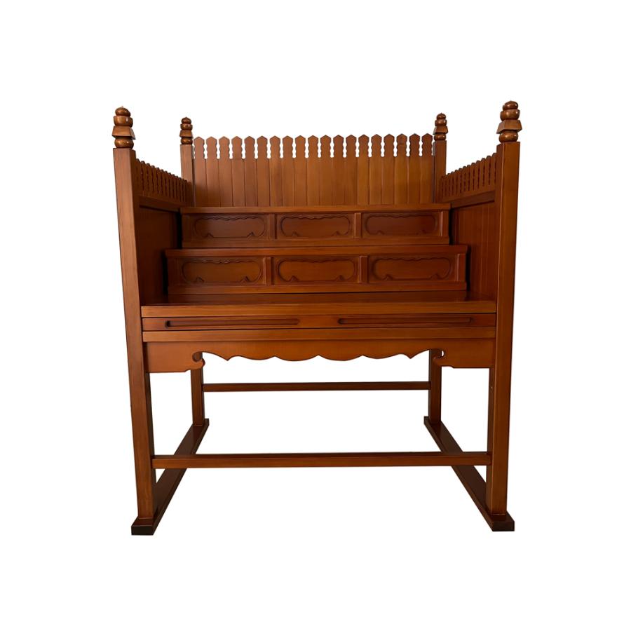 仏具 寺院用 木製 施餓鬼壇 分解式 ケヤキ色 4尺 : 仏壇職人 関工作所