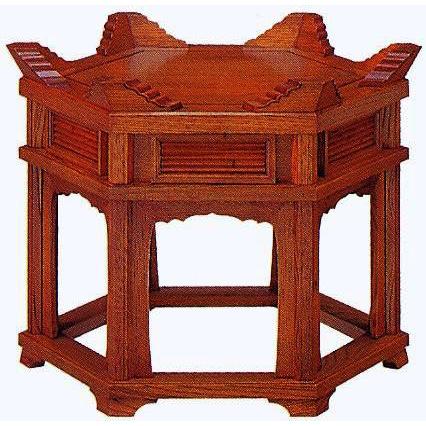 仏具 寺院用 欅 立打木魚台 1尺5寸 ケヤキ : 仏壇職人 関工作所