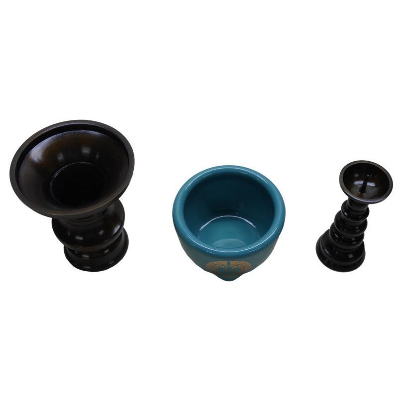 浄土真宗本願寺派 西 仏具 三具足 西紋入 2.0寸 仏具セット 仏前仏具