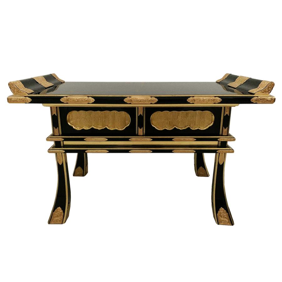 焼香机 前机２尺３寸 黒塗り金箔金金具仕様 新品 未使用 debugstore.lk