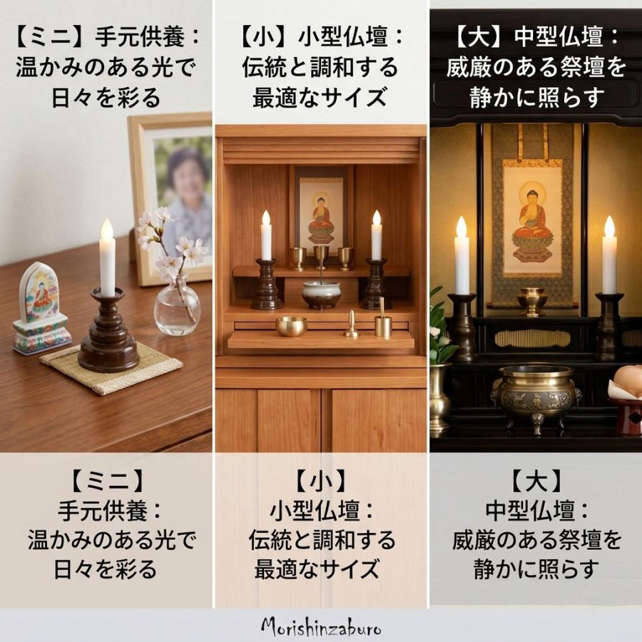 森信三郎商舗 日本製 LEDろうそく 電池付き 国産 仏壇用 LEDキャンドル