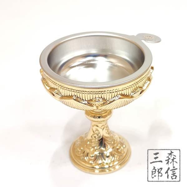 ✶金属工芸品✶香炉 蓮華型 真鍮製 消金メッキ 仏具 国産 インテリア 小物入れ ✶金属工芸品✶香炉 蓮華型 真鍮製 消金メッキ 仏具 国産 インテリア