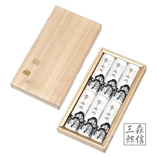 お線香    玉初堂   香樹林  6箱セット 進物用線香 玉初堂のお線香 香樹林 短寸6箱入 桐箱入り ( お歳暮 喪中