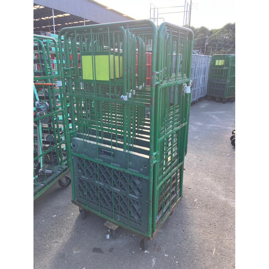 中古カゴ台車 W850×D650×H1700㎜ K123