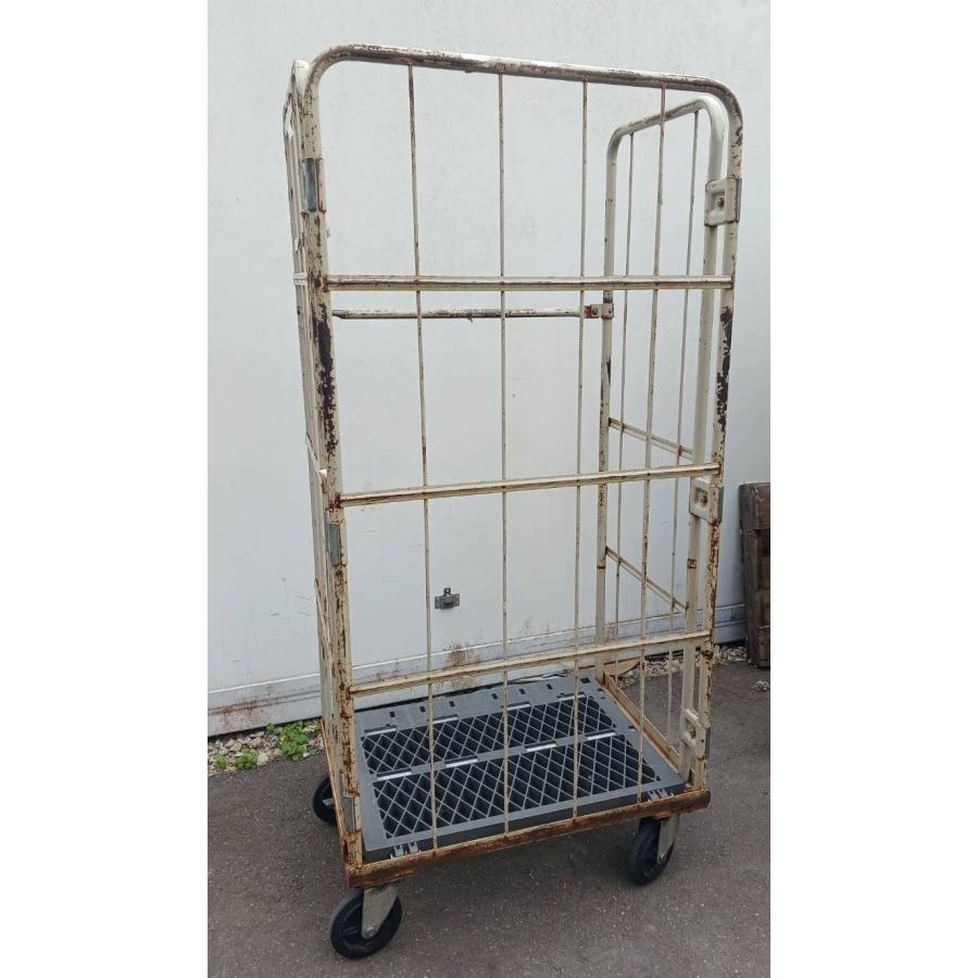 W800×D600×H1700mm カゴ台車 中古品 K125 送料別途 : 物流機器.com