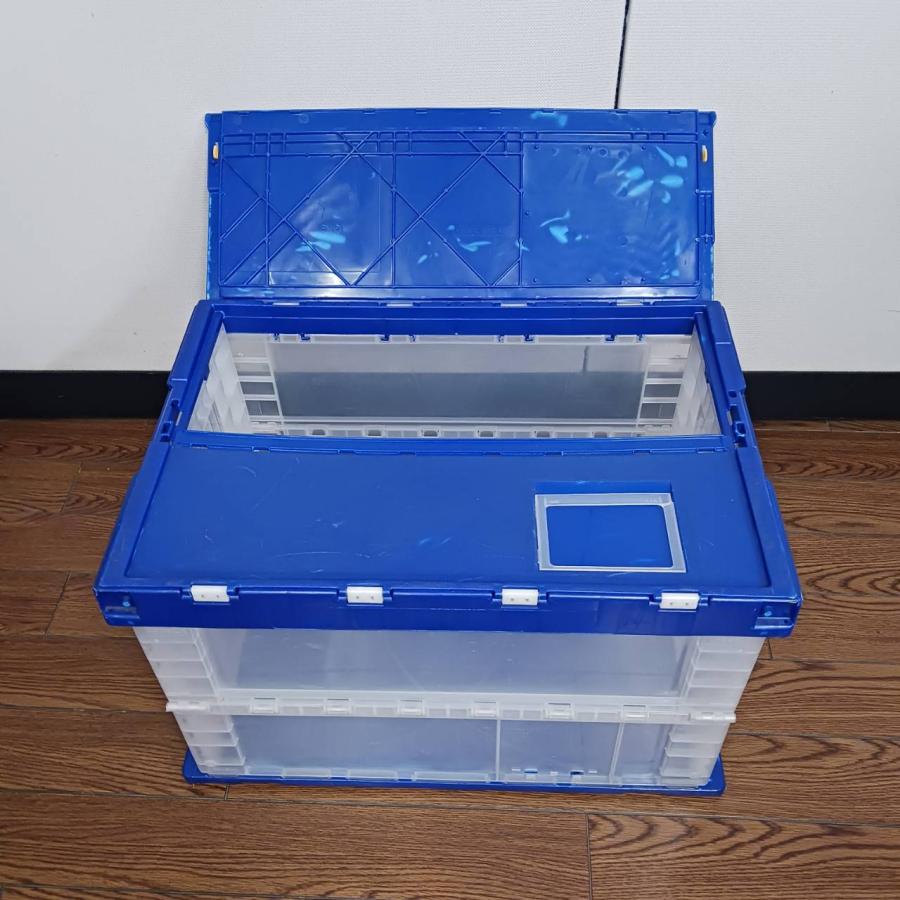 W600×D410×H375mm  折りたたみコンテナ75Lサイズ　中古品　O009　送料別途 |  | 02