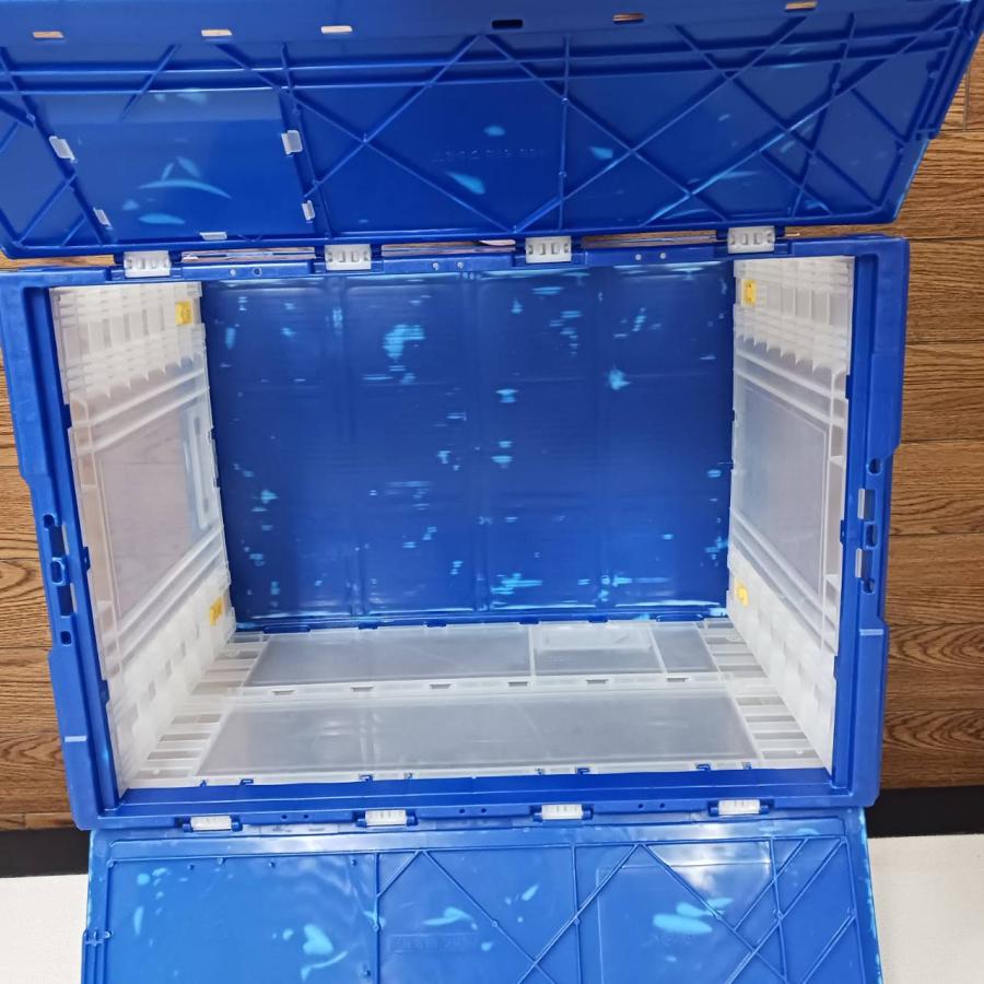 W600×D410×H375mm  折りたたみコンテナ75Lサイズ　中古品　O009　送料別途 |  | 03