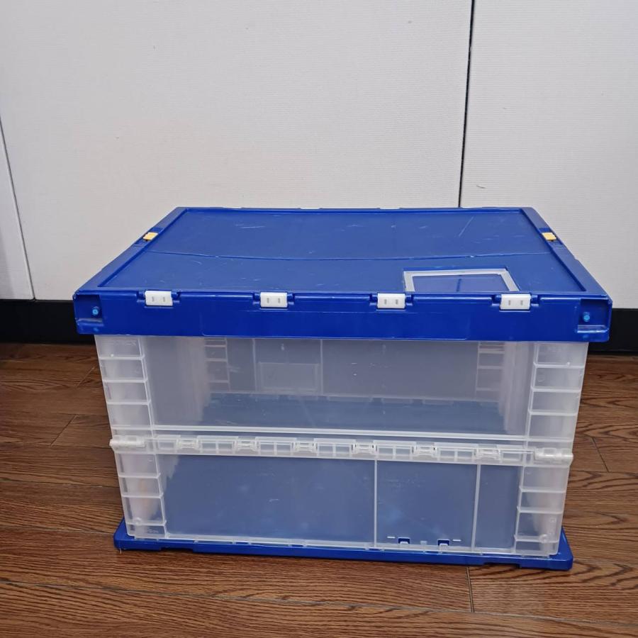 W600×D410×H375mm  折りたたみコンテナ75Lサイズ　中古品　O009　送料別途 |  | 01