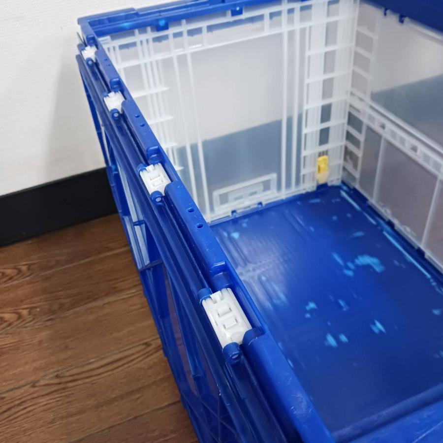 W600×D410×H375mm  折りたたみコンテナ75Lサイズ　中古品　O009　送料別途 |  | 04