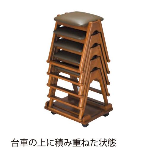お寺さま仏具 本堂用居敷き TR-350 座高35糎 5脚入 持っていく用専用手押し車は嘱するしません