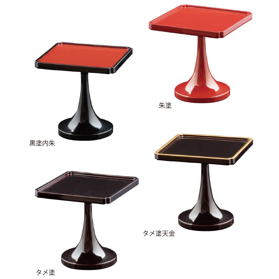 寺院仏具 樹脂製平安型角高杯（1個） 3.0寸 朱塗 限定品 : 仏像仏具