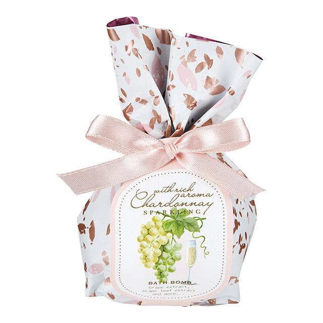 シャルドネ スパークリング ワイン バスボム 白ぶどう 入浴剤 3点