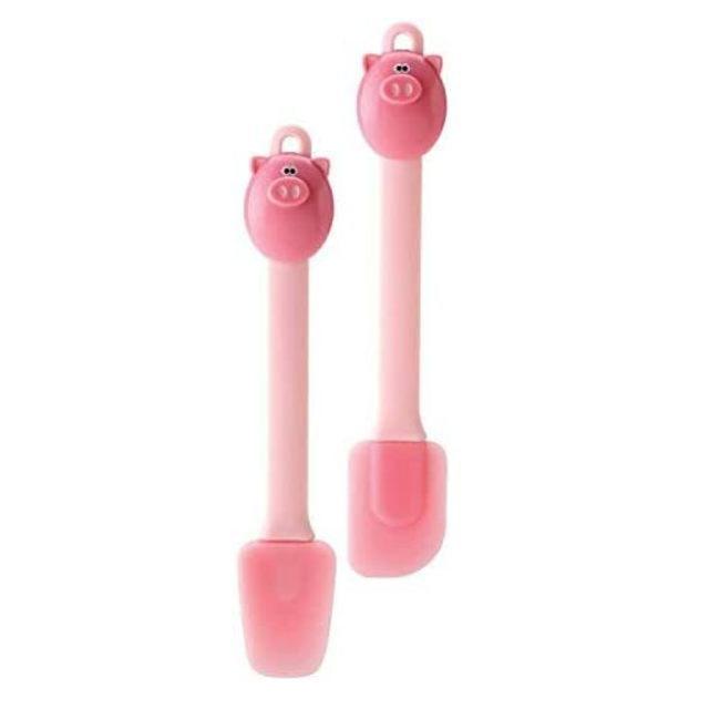 MSC ピギー シリコン スパチュラ 2P スプーン ブタのミニヘラ pig joie