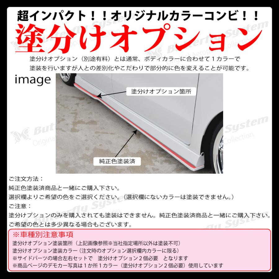 NBOXカスタム JF3 JF4 サイドフラップスポイラー エアロパーツ