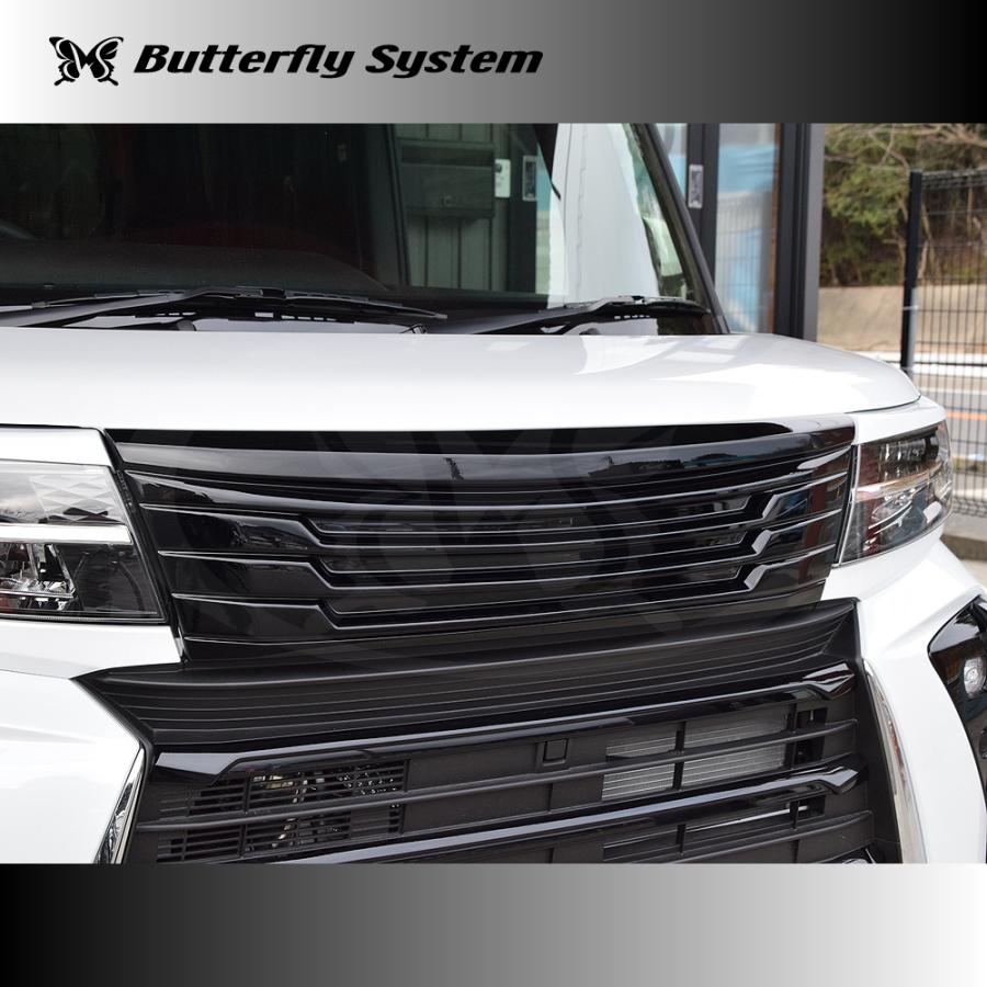 ダイハツ la650 タントカスタム純正フロントグリル後期型　シルバー塗装 LA650S タントカスタム後期 LA650F シフォンカスタム後期 エアロパーツ