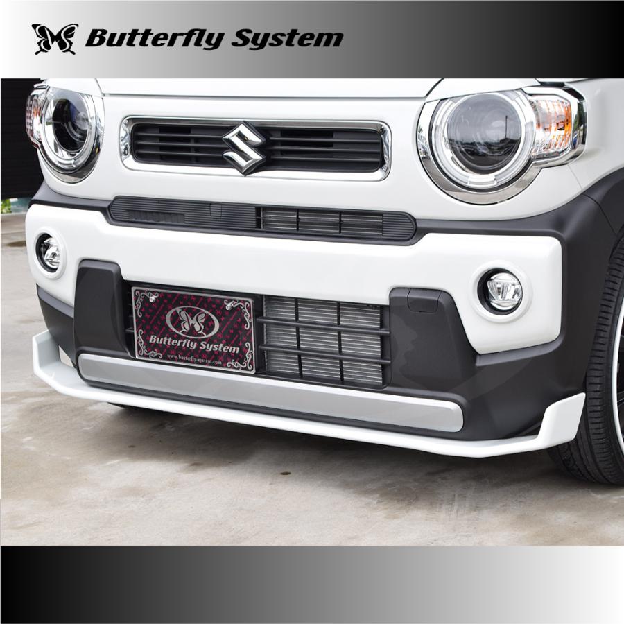 ハスラー　フロントグリル+ライトガーニッシュセット　チッピング塗装 ハスラー HUSTLER MR52S MR92S フロントフラップスポイラー