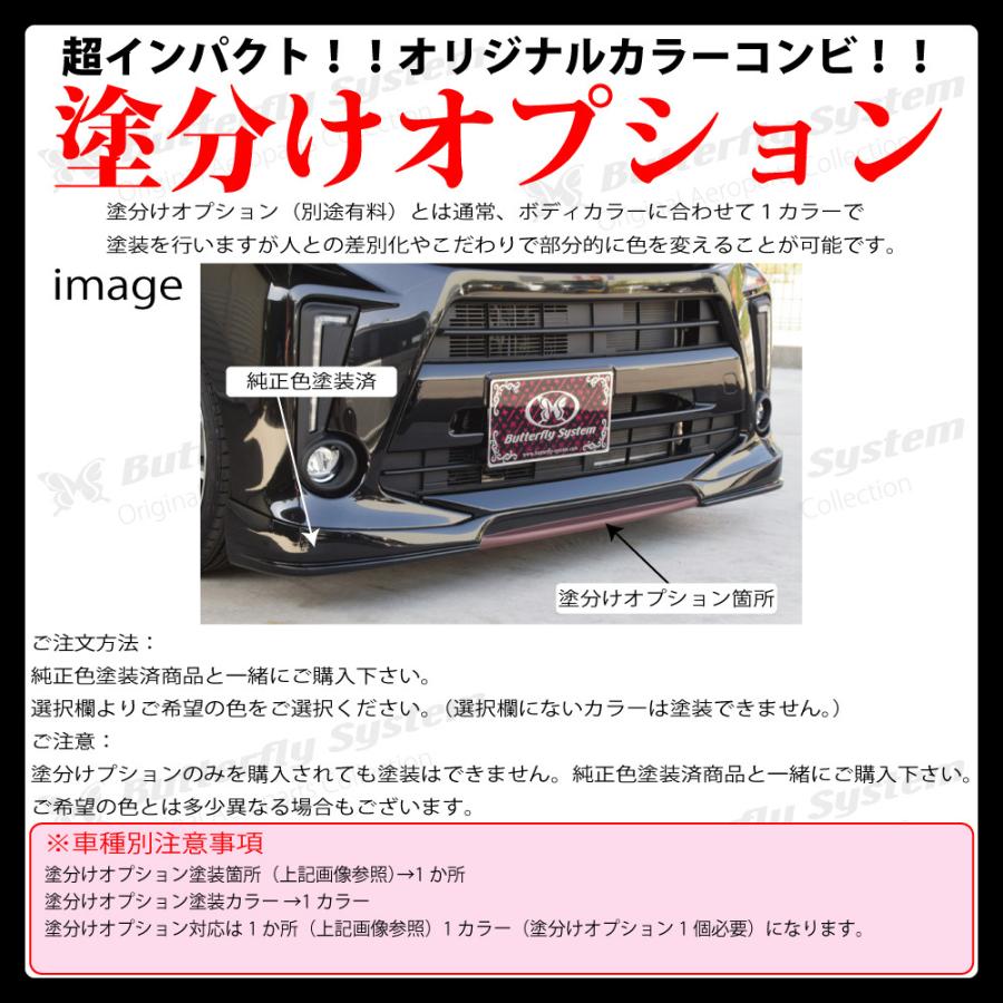 LA150S ムーヴカスタム フロントハーフスポイラー エアロパーツ GLANZ