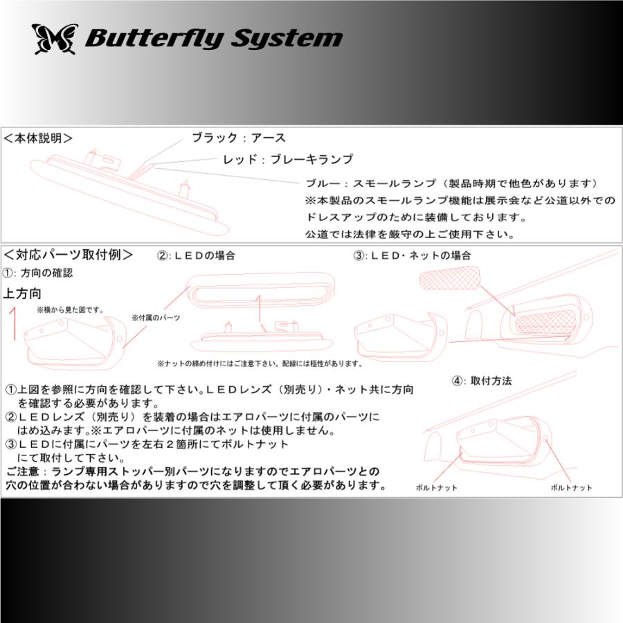 Ledレッドレンズset バタフライシステム リアパーツ 汎用 ストップランプ スモールランプ 濃霧灯 Bsledset バタフライシステム ヤフー店 通販 Yahoo ショッピング