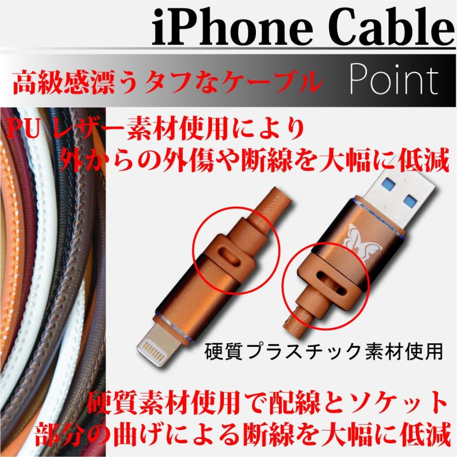 充電ケーブル iphoneケーブル ライトニングケーブル 0.9m 2A急速充電