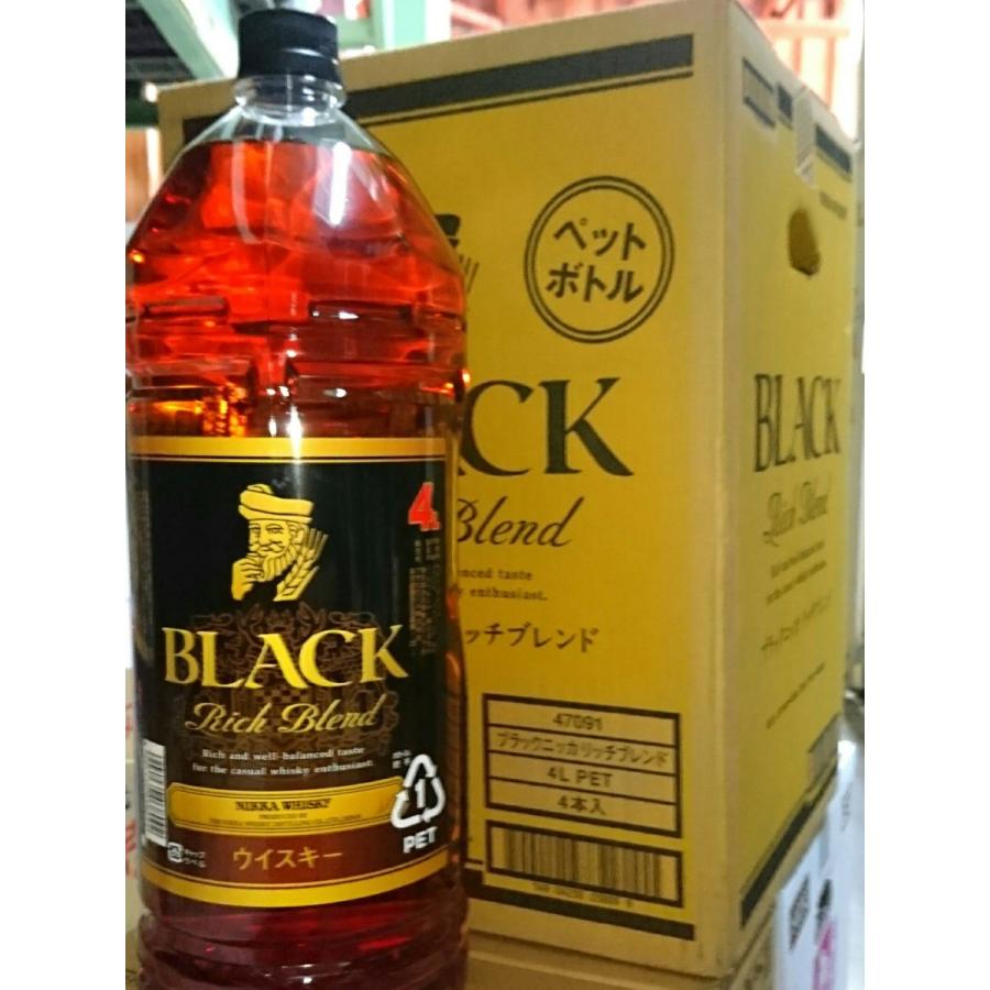 送料無料/4本セット】ブラックニッカ リッチ ブレンド 4000ml×4本
