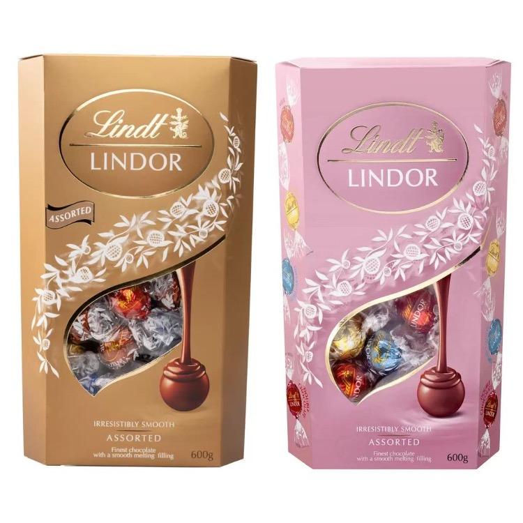 リンツ リンドール コストコ 600g ゴールド ピンク アソート 4種類 選べる2個セット チョコ チョコレート ギフト クリスマス バレンタイン