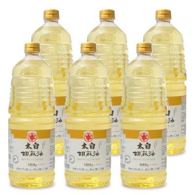 太白胡麻油1650g 太白ごま油 白いごま油 白い胡麻油　竹本油脂 6本 の商品画像