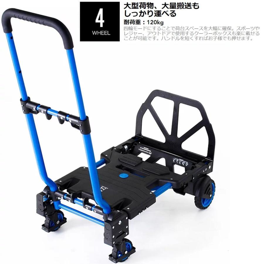 黒 花岡車輛 HANAOKA FLAT CART 2x4 ブラック 日本製 台車 二輪 四輪 
