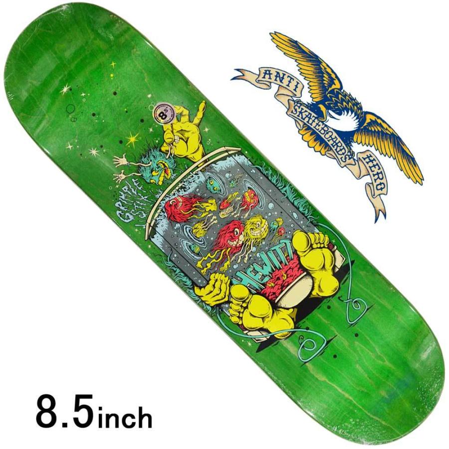スケボー デッキ スケートボード Anti Hero アンチヒーロー スケボーデッキ 板 Hewitt Grimpl Green 8 5inch ストリート オシャレ ファッション アイテム イ Anti 128 スケートボード専門店バタフライ 通販 Yahoo ショッピング