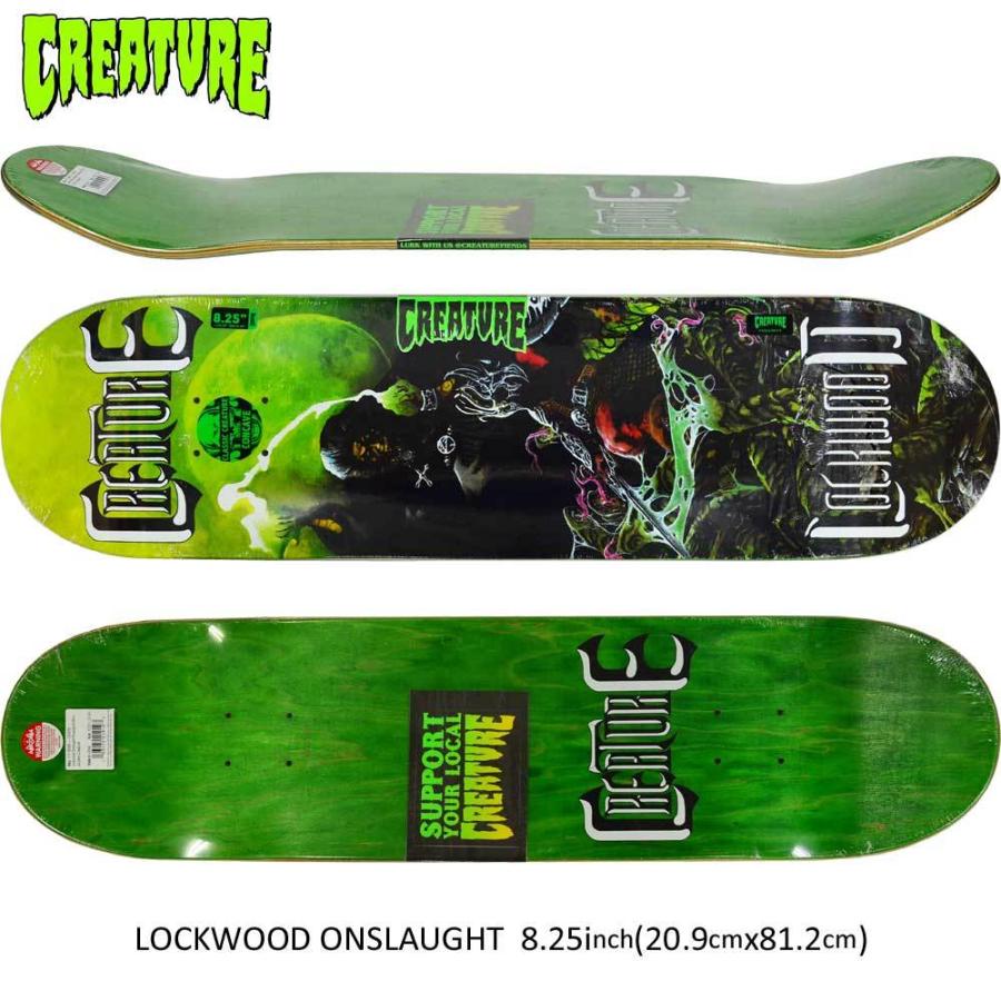 スケボー デッキ スケートボード Creature クリーチャー Lockwood Onslaught 8 25inch Team Model Crea 114 スケートボード専門店バタフライ 通販 Yahoo ショッピング