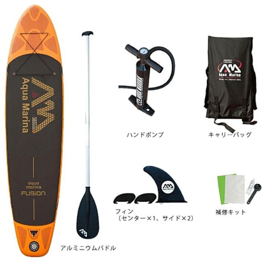 セットアップ ※離島発送/決済/Aqua Marina FUSION 10’10 パドル付き インフレータースタンドアップパドルボード サップ, ユナイテッドモール d46a9825