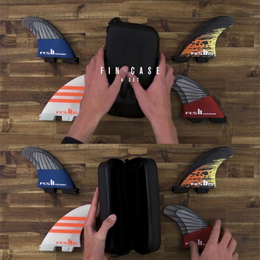 FCS FIN CASES 4SETS エフシーエス フィンケース 便利グッズ サーフトリップ サーフィン 4セット収納可能 ...