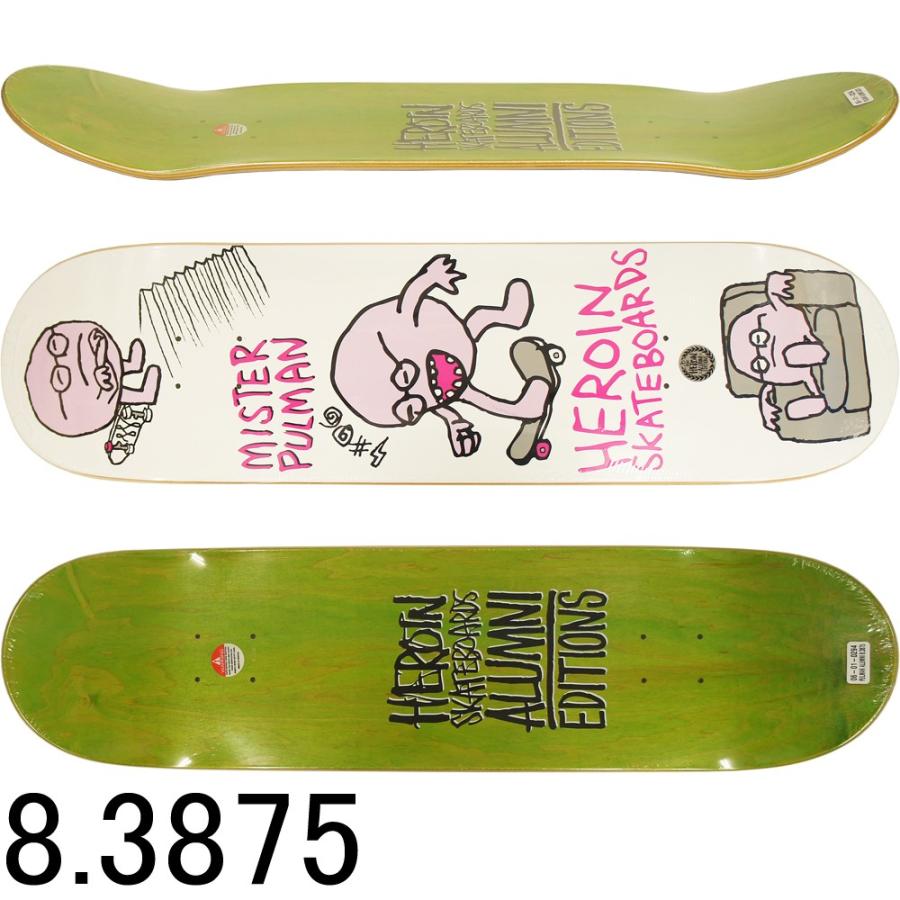 スケボー デッキ スケートボードheroin ヘロイン Pulman Alumnichris Pulman Model 8 3875inch Hero 13 スケートボード専門店バタフライ 通販 Yahoo ショッピング