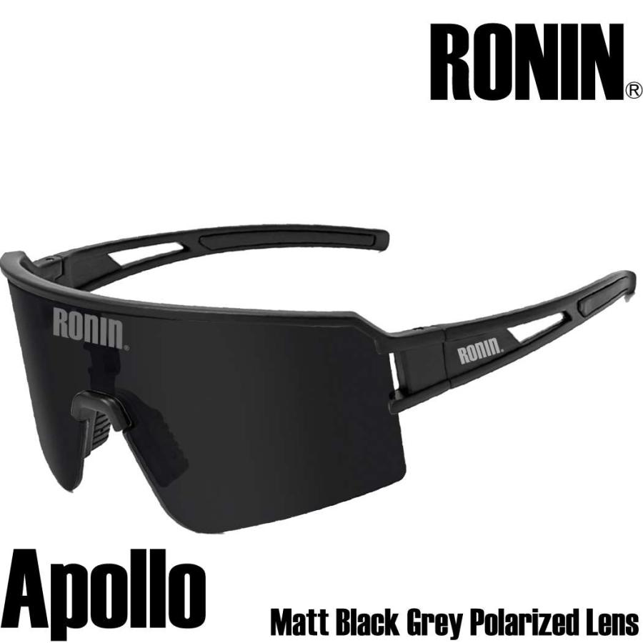 Ronin Eyewear サングラス ロニンアイウエア UVカット Apollo アポロ マットブラック アジアンフィット Hawaii Japan チームモデル 紫外線対策 枠なし 偏光レンの画像