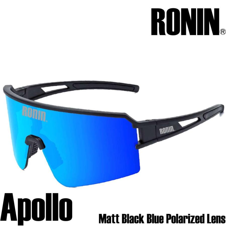 Ronin Eyewear サングラス ロニンアイウエア UVカット Apollo アポロ マットブラック アジアンフィット Hawaii Japan チームモデル 紫外線対策 枠なし 偏光レンの画像