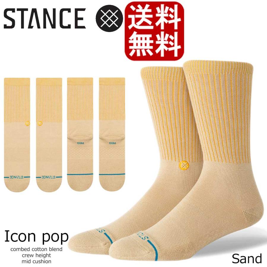 STANCE（スタンス） ソックス Socks Icon Pop Crew アイコン クルー
