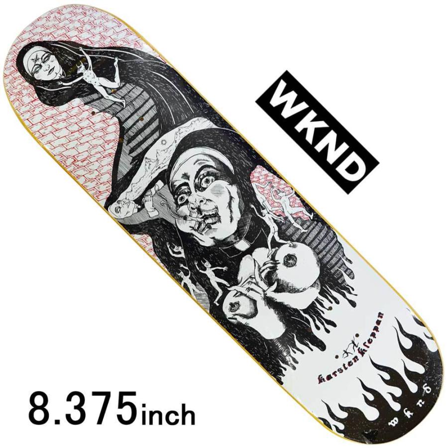 スケボー デッキ スケートボード Wknd ウィークエンド スケボーデッキ 板 Sister Sin 8 375inch Karsten Kleppan Model ストリート オシャレ ファッション アイ Wknd 103 スケートボード専門店バタフライ 通販 Yahoo ショッピング