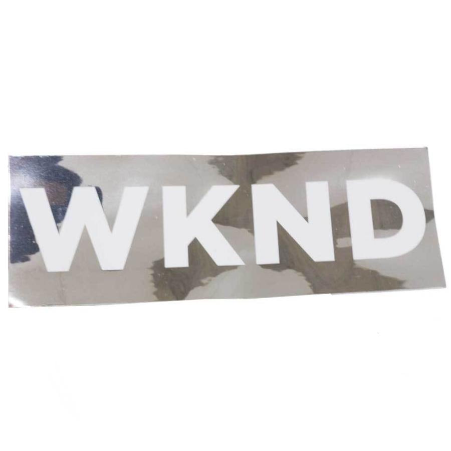 高い品質 スケボー デッキ スケートボード ブランド ステッカー Wknk ウィークエンド シール Wknk Silver Sticker 約 ストリート オシャレ ファッション アイテム ステッカー Www We Job Com