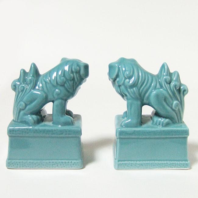 神具】狛犬（駒犬） 3.5寸（対入り） （高さ9.9cm×台幅7.2cm） : 650 