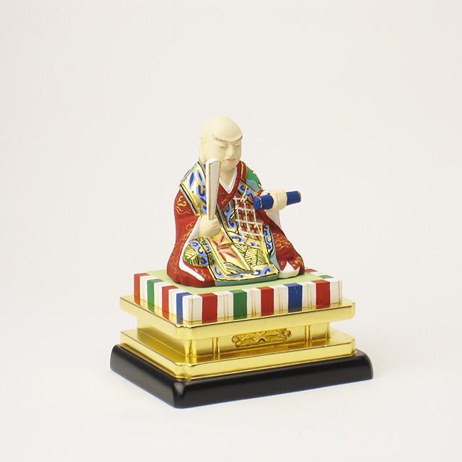 仏像 日蓮宗 日蓮上人 2寸（木製 彩色）高さ約12.0cm幅10.2cm