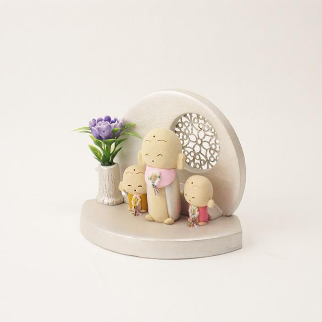 お地蔵さん 水子地蔵A H95×W135×D75mm : お仏壇のよねはら 仏具 数珠