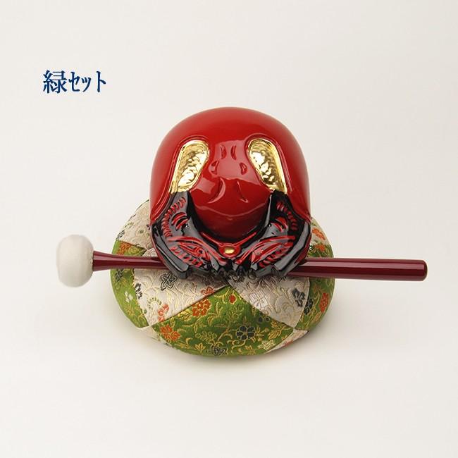 朱塗木魚4寸セット(葵） 【送料無料】【仏具】木魚幅約12cm_1