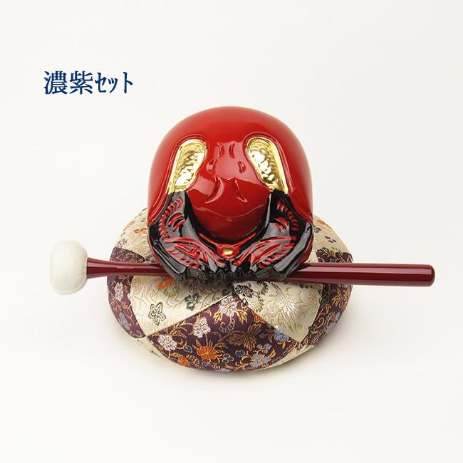 朱塗木魚6寸セット(葵） 【送料無料】【仏具】木魚幅約18.0cm_4