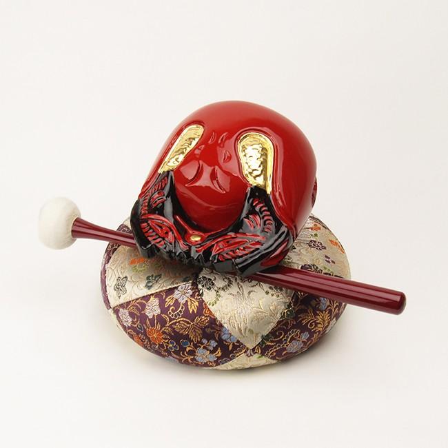 朱塗木魚6寸セット(葵） 【送料無料】【仏具】木魚幅約18.0cm_5