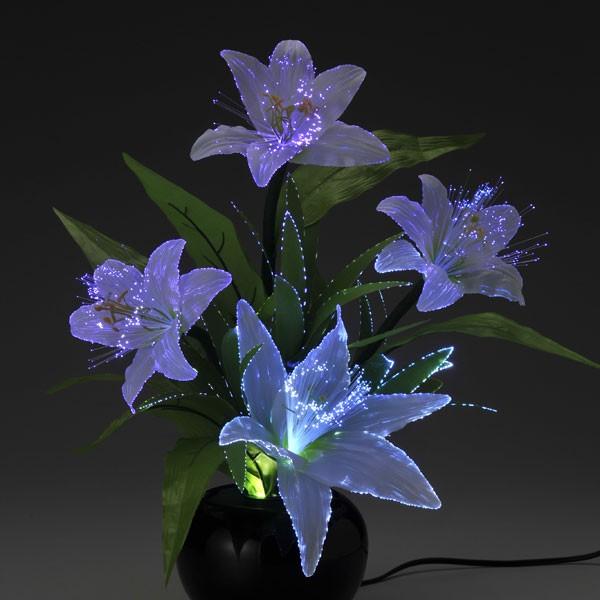 お盆提灯・蓮華灯・グランドルミナス 白リリーLED