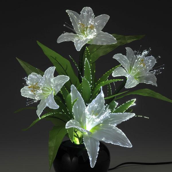 お盆提灯・蓮華灯・グランドルミナス 白リリーLED