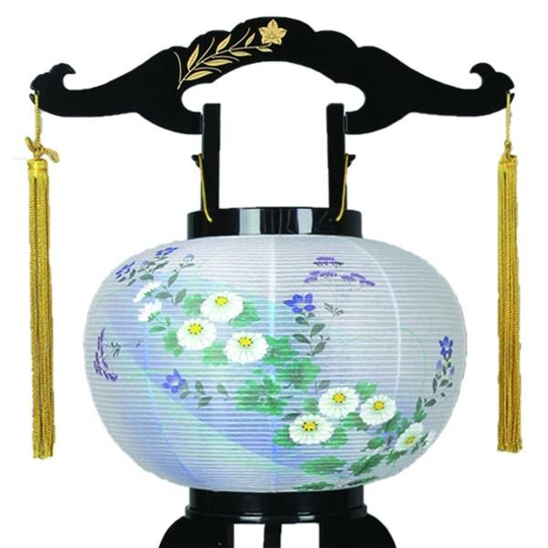 お盆提灯 回転灯 桔梗蒔絵10号 和紙張り絵入 対入 8608 10 718w お仏壇のよねはら 仏具 数珠 神棚 通販 Yahoo ショッピング