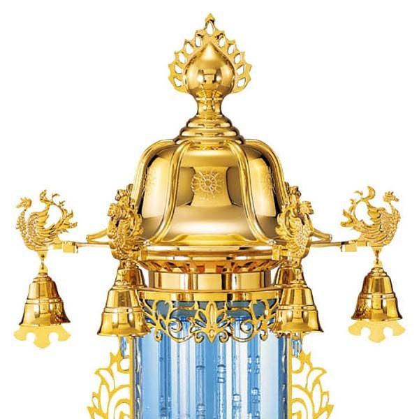 お盆提灯・霊前灯・バブル灯ブルー7号（対入） : お仏壇のよねはら