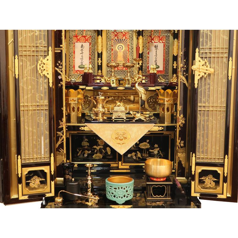 真宗大谷派用】お東 本金メッキ お手入れ簡単 仏具（24点）セット 仏間